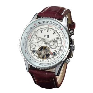 Reloj Mecánico Original de Moda para Hombre, Multifuncional, Automático, Resistente al Agua, con Logotipo Personalizado, Perpetuo, de Negocios, de Cuero - Product Image 6