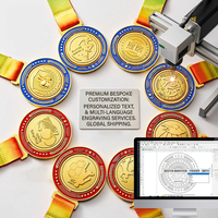 Médailles de championnat et plaques de récompense personnalisées en alliage de zinc, médailles en cristal et en métal disponibles pour la personnalisation