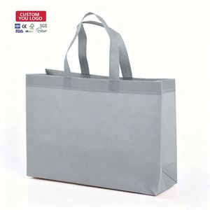 Bolsa de tela no tejida con logotipo impreso personalizado, con cierre de cremallera, ecológica, reutilizable, para compras en supermercados. - Product Image 2