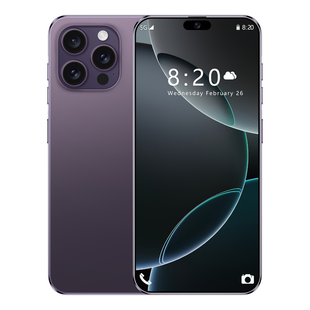 2025 New Arrival Original I16 Phone 16 Pro Max 5G 16GB+1TB Deca 108MP Rear Camera LTE Cellular English
