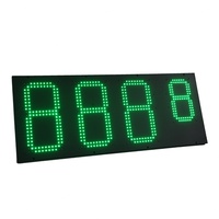 Affichage numérique LED étanche IP65 pour le prix de l'essence avec télécommande, SDK activé, ultra-fin 25 mm pour les panneaux de prix des stations-service