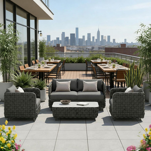 Modern Luxury Aluminum Patio Set for Hotels Villas Courtyards Parks Dining Weather Resistant Garden Outdoor Furniture - Product Image 5
