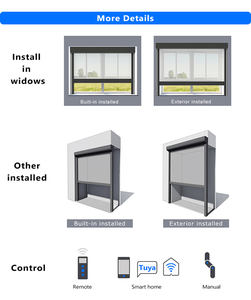 Écran zippé coupe-vent imperméable intelligent de haute qualité stores zippés en plein air pour pergola à persiennes en aluminium - Product Image 5