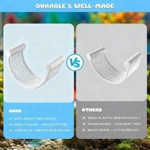 Plataforma Flotante Zenidoo de Plástico Impresa en 3D para Peces Betta, Hamaca de Descanso, Arte Moderno para Adorno de Acuario - Product Image 4