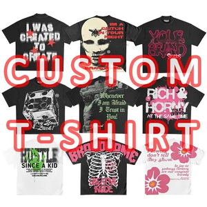 เสื้อยืดเปล่าเนื้อหนัก 250 กรัม พิมพ์ลายโลโก้แบบ DTG ผ้าฝ้าย 100% ทรงไหล่ตก สไตล์สตรีทแวร์ สำหรับผู้ชาย - Product Image 4