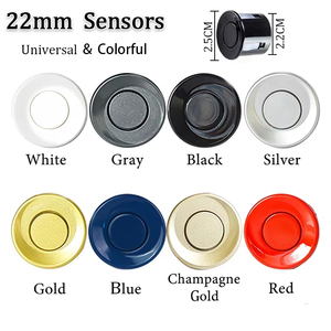 Kit de capteurs de stationnement pour voiture avec moniteur LED de recul Auto Parktronic, 4 capteurs de 22 mm, système de détection radar, écran rétroéclairé - Product Image 5