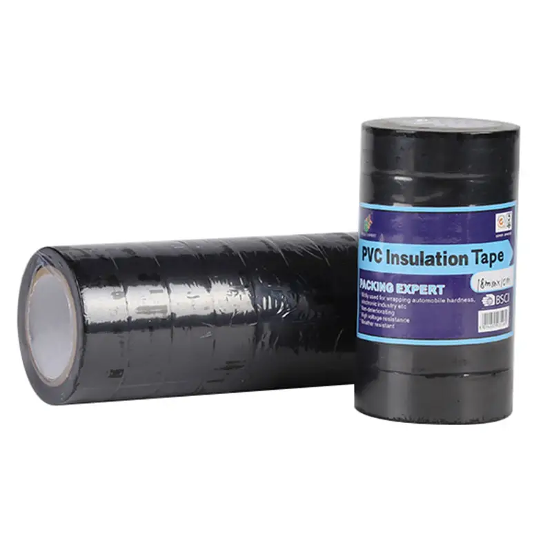 Custom PVC Insulation Electrical Tape Winding Wire Black Electrical Insulating Adhesive Tape