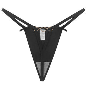 Ropa Interior Femenina Sexy con Aberturas y Cadena Pequeña, Transpirable, Estilo Europeo y Americano, de Cintura Baja - Product Image 6