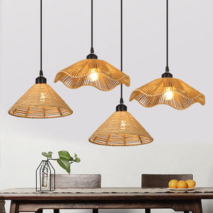 Lámpara Colgante LED de Hierro Estilo Retro Su Chan Pavilion, Lámpara de Mesa Creativa para Hoteles y Casas de Huéspedes - Product Image 4