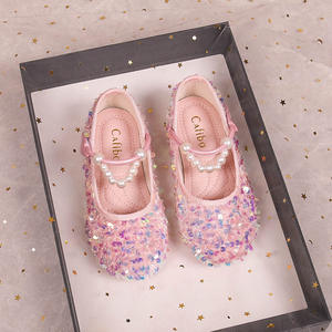 Scarpe Primaverili e Autunnali per Bambine Nuova Edizione Coreana Scarpe Principessa in Pelle con Cinturino Traspiranti - Product Image 3