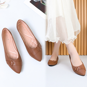 Chaussures Plates Femme de Style Coréen à Bout Fermé et Enfilage Facile, Tendance Mode Printemps Été, Styles Ballerines Espadrilles - Product Image 5