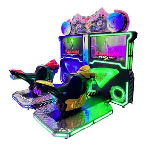 Simulador de conducción operado con monedas, videojuego de carreras de motos, máquina de carreras para 2 jugadores operada con monedas, simulador de conducción de motocicletas de arcade. - Product Image 2