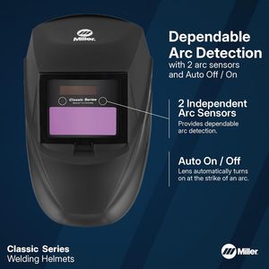 Casque de soudage Miller Classic Series Liberty Full View Shade 8-13 avec technologie de lentille ClearLight - Product Image 5