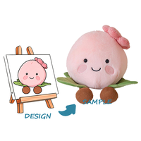 Peluche personnalisée 30 cm, super douce, avec doublure en maille et en nylon