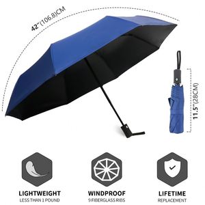 Parapluie UV personnalisé à prix d'usine, parapluie pliant automatique anti-UV pour la pluie - Product Image 1