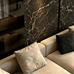 Pierre translucide 2820x1220mm pour mur d'accentuation de salon de villa, fond de télévision en pierre naturelle rétroéclairée - Product Image 1