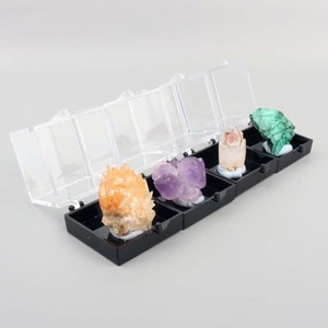 Vente en gros de cristaux bruts, spécimens de cristaux de couleurs mélangées en boîte - Product Image 2