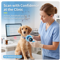 Lecteur d'étiquettes RFID haute précision pour chiens, chats, animaux de compagnie, bovins, scanner de puces d'identification animale, lecteur de puces animales NETUM DJ-130