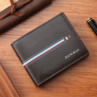 Dompet Multi kartu untuk pria, dompet Multi tempat kartu ramping kasual modis bisnis pendek