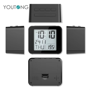 Hiện đại kỹ thuật số RC Đồng hồ báo thức nhiệt độ chiếu Nhà Máy Giá lớn pin hoạt động đồng hồ bàn FM Đài phát thanh tùy chỉnh sáng tạo - Product Image 4