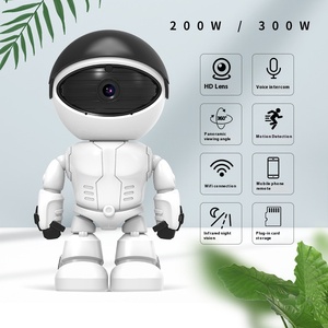 Cloudbirds v360pro dễ thương Robot ngoài trời máy ảnh 8MP <span class=keywords><strong>wifi</strong></span> màn hình với ai 4G PTZ báo động NVR TF Thẻ icam365 ứng dụng cho bé giám sát - Product Image 4