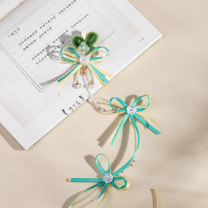 Cadeau pour la Journée des enfants : Barrette à cheveux style ancien avec nœud princesse Yao Yao, jolie pince arrière, accessoire capillaire super féerique pour filles - Product Image 4