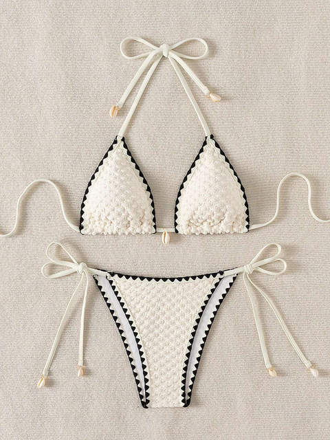 Custom LOGO Couple Micro Bikinis Swimwear Beachwear Luxury Women Set Fitness Swimsuits String Mini Bikini Set Women 2026