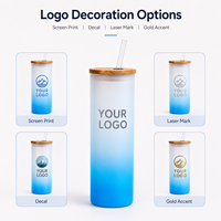 Gobelet en verre personnalisé durable pour la grande ouverture, 400 ml, emballé dans une boîte cadeau, pour la promotion des magasins
