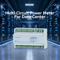 Enregistreur de données numérique sur rail DIN 0,5s RS485 Modbus 6/18 canaux monophasé/triphasé, compteur d'énergie intelligent électrique