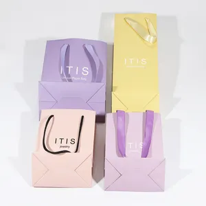 2019 custom shopping paper bag and brown kraft shopping paper bag from China