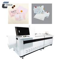 Imprimante jet d'encre à passage unique Chicai, haute vitesse 72 m/min, machine entièrement automatique pour l'emballage de boîtes à pizza en carton ondulé, sacs en papier