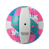 Ballon de volley-ball de compétition professionnel de haute qualité, taille 5, pour intérieur, en PVC personnalisé, couleur rose Meersee, nouveau style 2027