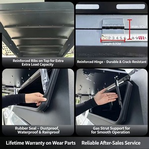 Copertura per Cassone Resistente alla Corrosione, Tettuccio Metallico per <span class=keywords><strong>Volkswagen</strong></span> <span class=keywords><strong>Amarok</strong></span> 4x4, per Fuoristrada, Overlanding, Viaggi e Uso Agricolo - Product Image 3