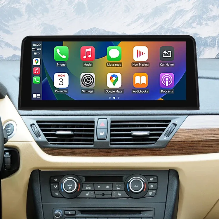 Lettore Video con navigazione GPS Stereo da 10.25 "autoradio Linux Screen Carplay per BMW X1 E84 2009-2015 CIC