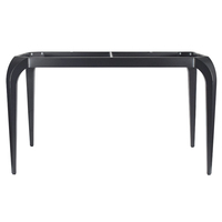 Base de table à manger en métal facile à assembler et démontable, cadre de table à pieds coniques incurvés pour bistrot commercial