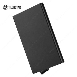 Ví Bật Lên 2023 Ví <span class=keywords><strong>Rfid</strong></span> Tàng Hình Ví Đựng Thẻ Kim Loại Chống Cướp Cổng Porte Carte 5 Thẻ Cho Nam - Product Image 3