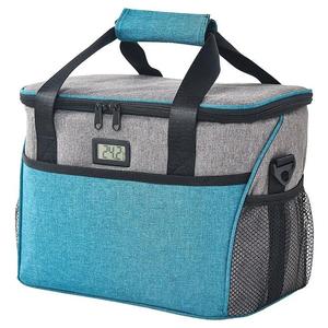 Free sample Foldable large capacity big insulated thermal cooler <b>bag</b> <b>lunch</b> box bagwith shoulder <b>strap</b> and handle - Product Image 5