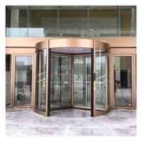 Porte tournante automatique à haute sécurité avec reconnaissance d'empreintes digitales pour bâtiments gouvernementaux
