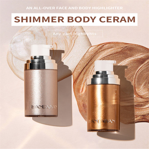 Shimmer Highlighter Cream <span class=keywords><strong>para</strong></span> cara y cuerpo Fácil de limpiar Hidratante y colorante antiadherente All-Over Bronzer & Highlighter - Product Image 4