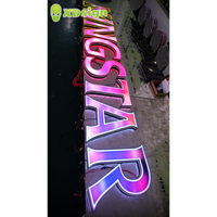 Lettres lumineuses LED personnalisées à couleur magique, certifiées CE, étanches IPx7, en acrylique, avec défilement dynamique pour décoration directionnelle