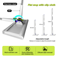 Lingettes humides et sèches jetables à vente chaude, mini serpillière extensible, tissu de remplacement mains libres, vente en gros