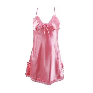 ผู้หญิงเซ็กซี่ยาวผ้าไหม Dressing ชุดราตรี Sheer ชุดราตรี Nightgown Nightie ชุดนอนที่หรูหราชุดชั้นใน - Product Image 1