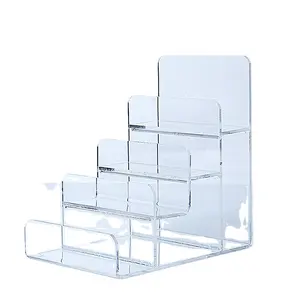 Wholesale Multi-functional Acrylic Shelf Beautiful Transparent Purse Rack Holder Clear Wallet Display Stand for Shop Home