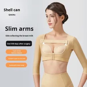 Ropa Moldeadora Postoperatoria para Brazos <span class=keywords><strong>y</strong></span> <span class=keywords><strong>Pecho</strong></span> <span class=keywords><strong>de</strong></span> Mujer con Diseño <span class=keywords><strong>de</strong></span> Mariposa, <span class=keywords><strong>de</strong></span> Nylon Sin Costuras, Reductora, Adelgazante, con Soporte <span class=keywords><strong>y</strong></span> Levantamiento <span class=keywords><strong>de</strong></span> Busto - Product Image 1