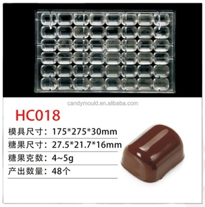 PC Khuôn Sô Cô La Cấp Thực Phẩm Polycarbonate Thiết Kế Thời Trang Khuôn Mẫu - Product Image 5