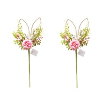 Décorations de Noël d'intérieur amusantes, belles, écologiques, non toxiques, en polyester, en forme de lapin artificiel, 40 cm