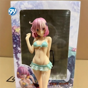 ฟิกเกอร์โมโมะ ชุดว่ายน้ำสีฟ้าอ่อน จากซีรีส์สาวสวย <span class=keywords><strong>To</strong></span> <span class=keywords><strong>Love</strong></span> <span class=keywords><strong>Ru</strong></span> ท่าทางยืน ของสะสมอนิเมะ งานปั้นพลาสติก - Product Image 3