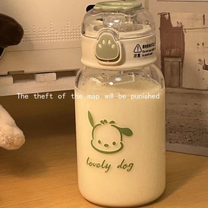 Nuevo diseño 500ml lindo Kawaii claro niños niña botella <span class=keywords><strong>de</strong></span> agua <span class=keywords><strong>de</strong></span> plástico con pajita imagen <span class=keywords><strong>de</strong></span> dibujos animados - Product Image 1