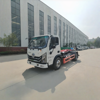 Camion benne arrière DongFeng 4x2 avec bras de levage pour conteneur de 20 mètres cubes