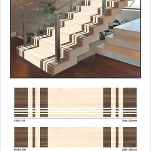 Carreaux de porcelaine Vistaar Matt Finish Step 120x30cm Riser 120x20cm antidérapants 11mm 4 pieds escalier bordure de marche céramique - Product Image 1